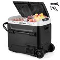 thumbnail image 1 of Costway Dual Zone 12V Car Refrigerator 64QT Portable Compressor Fridge Freezer (-4℉~68℉) Black, 1 of 10
