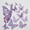 Sequined Purple, variant on 60 Pcs 3D Sequined Purple Butterfly Wall Decor Stickers, 5 Styles 3 Sizes, Holographic Butterfly Decor for Dorm Room & Wedding Party Birthday Decor