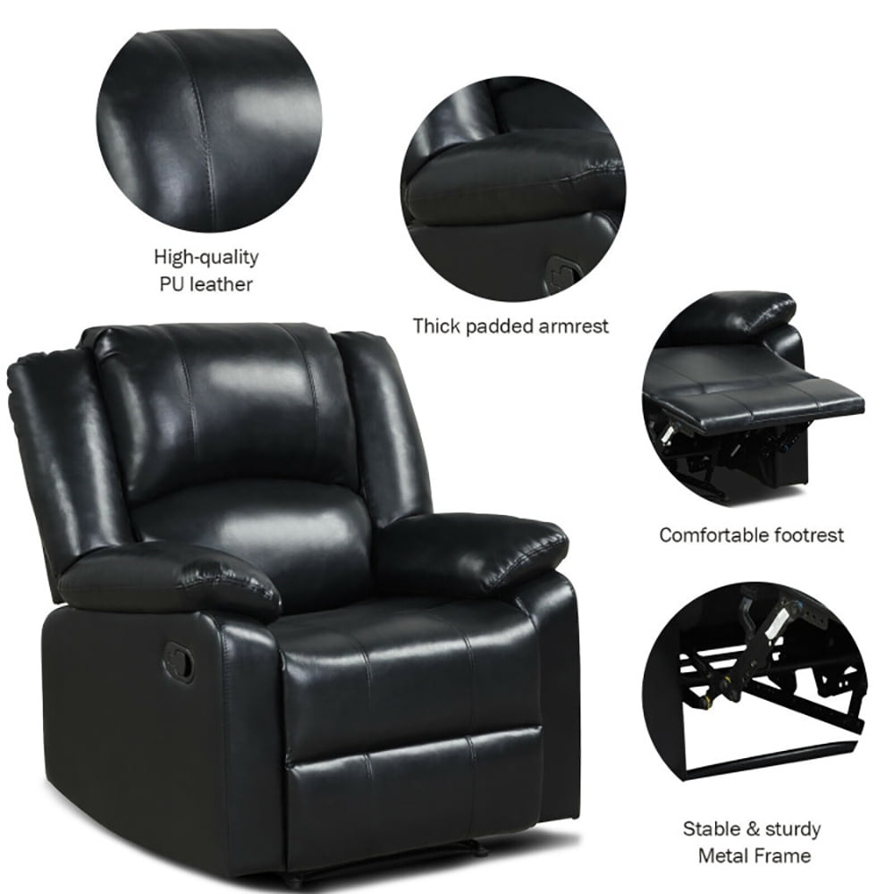 Finihen Recliner Chair, Lounger Single Sofa with Footrest Armrest, for Home Theater Seating, Reading Chair for Bedroom, Brown Finihen Recliner Chair, Lounger Single Sofa with Footrest Armrest, for Home Theater Seating, Reading Chair for Bedroom, Brown