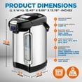 thumbnail image 2 of Nutrichef Digital Water Boiler and Warmer stainless Electric Hot Water Dispenser, 2 of 7