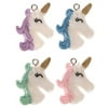 Unicorn Head Charms Party Favor Supplies 4 Ct