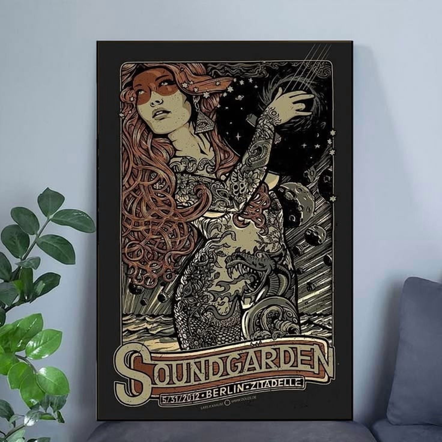 アート・デザイン・音楽 IN NATURAL INTERNATIONAL No.12 Sep 1997 2012 SoundGarden Concert Poster Wall Art print Chris Cornell 1