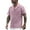 Pink, variant on MIXUE Mens Casual Button Down Shirts Solid Color Summer Lapel Short Sleeve Fashion Shirt Tops Daily-Wear,Blue,XXXL
