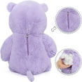 thumbnail image 6 of MaoGoLan Giant Hippopotamus Stuffed Animals 36" Purple Oversized Stuffed Hippo Toy Hippo Plush Toy, 6 of 7