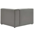thumbnail image 3 of Modway Mingle Vegan Leather Right-Arm Chair in Gray, 3 of 7