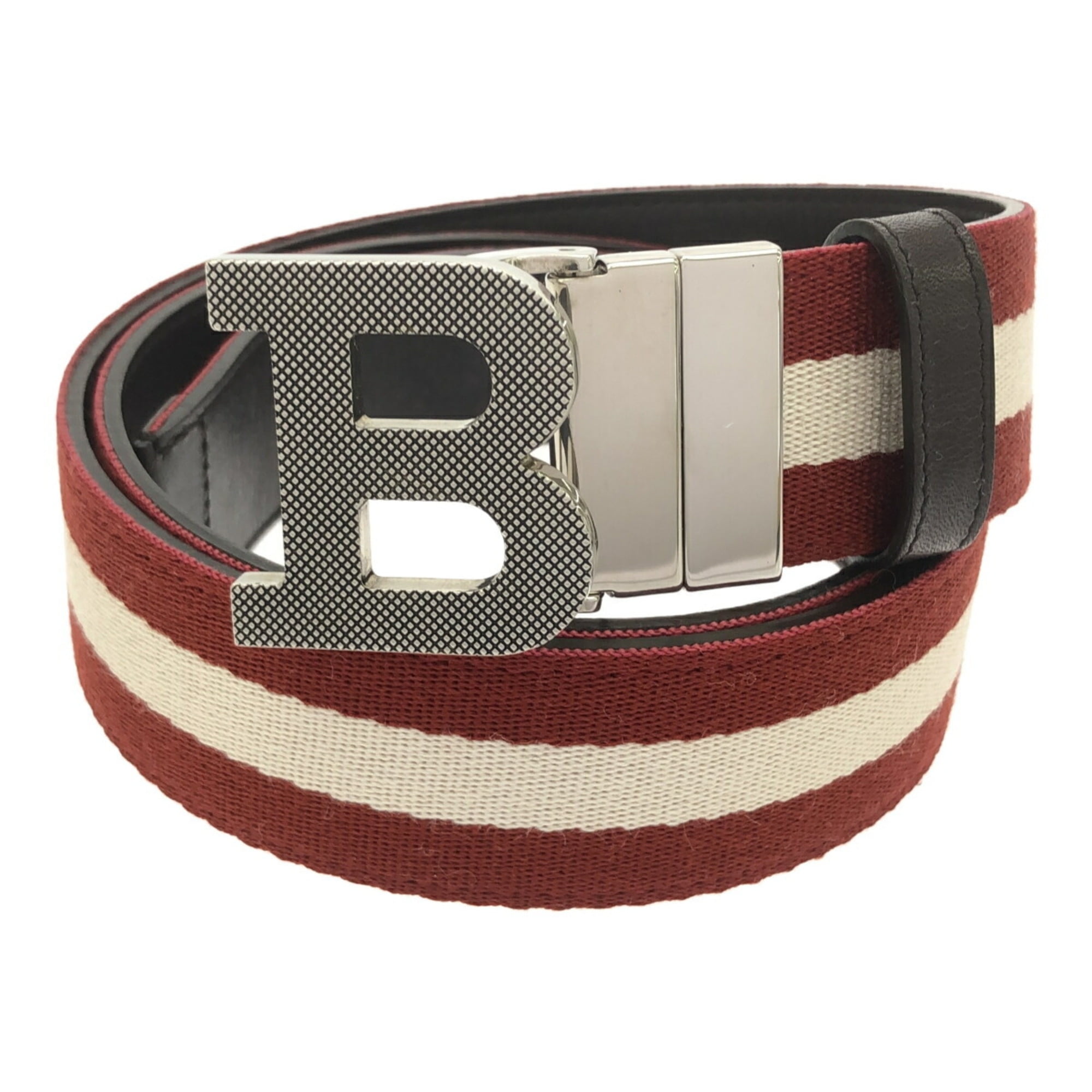 Pre-Owned GUCCI Belt Micro Guccissima Leather Metal Dark  display picture 3
