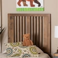 thumbnail image 4 of Baxton Studio Harena Modern and Contemporary Transitional Ash Walnut Finished Wood Twin Size Headboard, 4 of 5