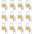 thumbnail image 1 of Set of 12 small padlocks with keys for luggage, 1 of 5