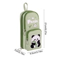 thumbnail image 3 of Pencil Case For Kids Large Capacity Cute Pencil Bag 6-Layer Durables Cloth Pencil Pouch Small Backpack Style Pen Organizer For Students, 3 of 6