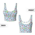 thumbnail image 6 of Rateoe Cartoon Animals Print Womens' Sports Bras Scoop Neck Sports Vest- Padded U Back Seamless High Impact Support, 6 of 7