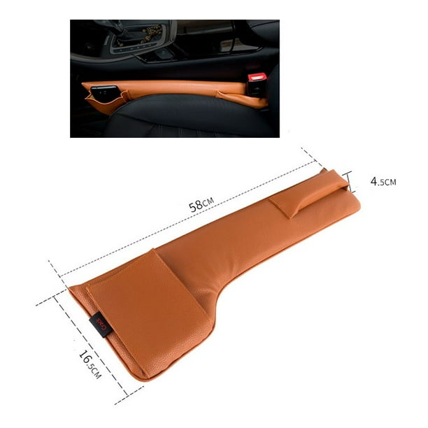 2 pièces de remplissage d'espace de siège de voiture bouchon anti-fuite  bande de stockage de bouchon d'écart de siège multifonctionnel 