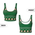 thumbnail image 5 of Fotbe Christmas Corgis Pattern Womens' Sports Bra Longline Wirefree Padded with Medium Support Sports Moisture-Wicking Workou Vest,Tank Top-XX-Large, 5 of 7