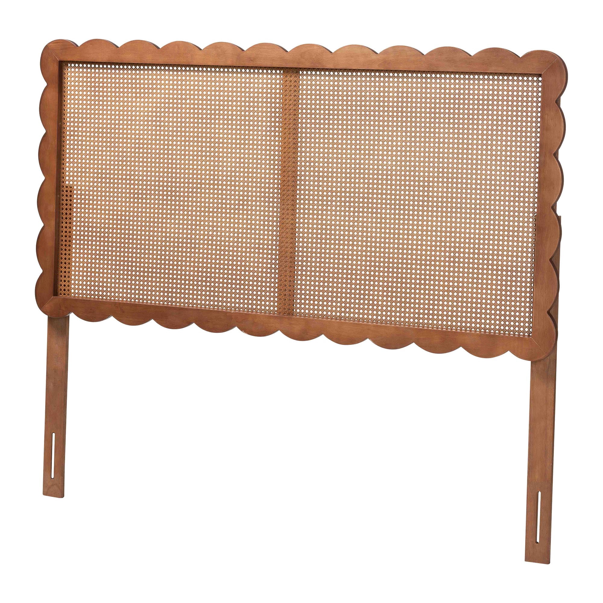 Baxton Studio Orianthe Modern Headboard, Queen, Walnut Brown