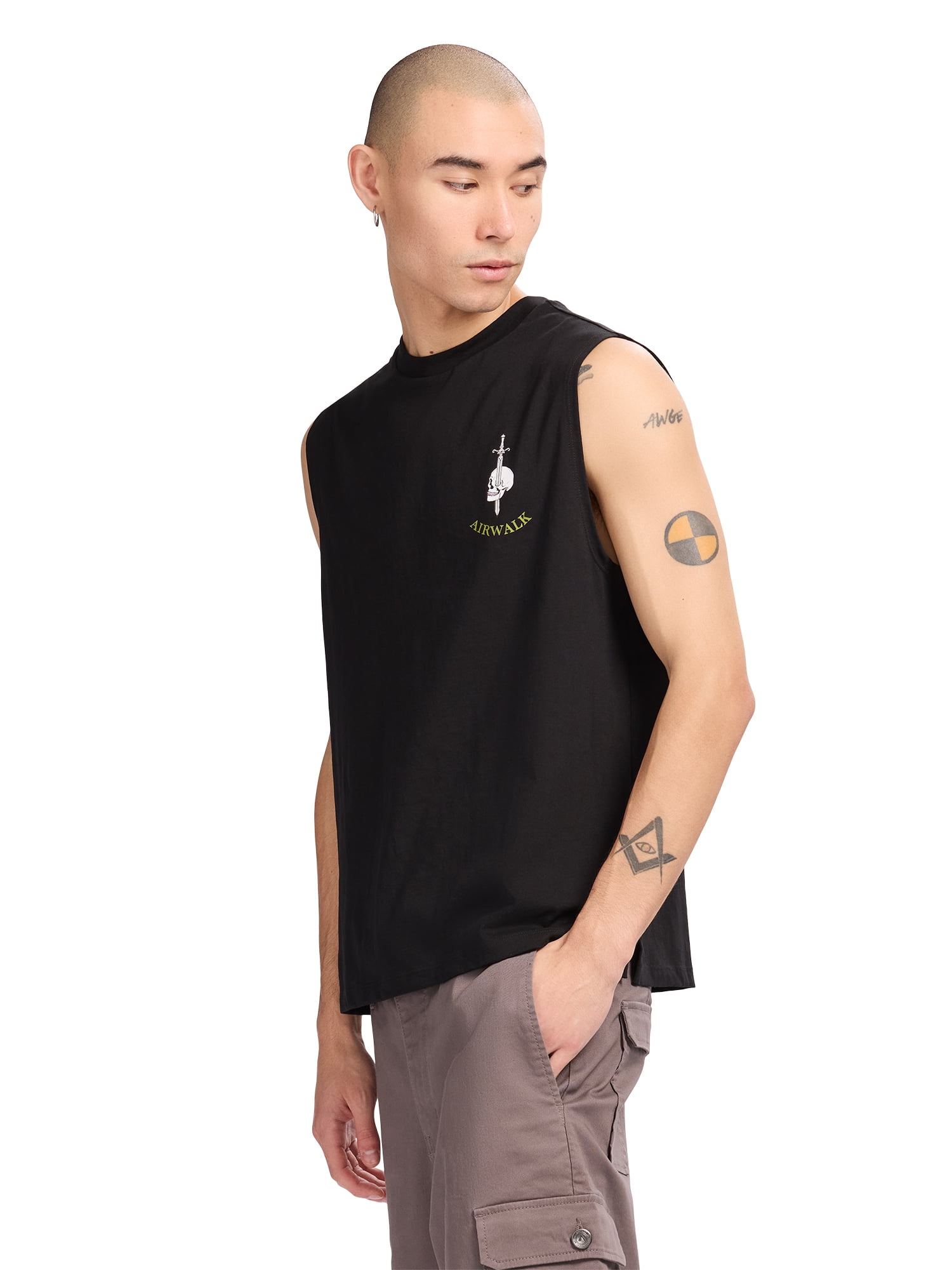 Airwalk Men's and Big Men's Short Sleeve Muscle T-Shirt, Sizes XS- 3XL