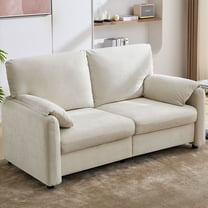 Loveseat Sofa,60" Chenille Sofa Love Seat Couch Upholstered Couch for Living Room,Beige