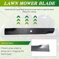 thumbnail image 5 of 3PCS 110-6837-03 Lawn Mower High Lift Blades Compatible with Toro Timecutter Z5000 74370 74372 74373 74374 74375 74376 for 50'' Deck Replace OE 110-6837-03 112-9759-03 115-5059-03, 5 of 7