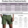 thumbnail image 3 of Hwmodou Men Pants Sports Male Solid Color Linen Shorts Pocket Button Design Pants Versatile Trendy Spring And Summer Pants Holiday Party Slacks For Man, 3 of 5