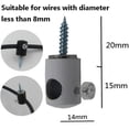 thumbnail image 3 of Rewera Set of 6 Lighting Hooks for Chandelier, Cable Fixing Decentralization Electric Wire Hook for Chandelier, Ceiling Light, Electrical Cable, Entrance, Suspension, Ceiling or Wall Hook, 3 of 5
