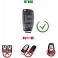 thumbnail image 2 of Key Fob Cover Compatible with Fit for Audi A4 A3 Q3 Q5 Q7 TT TTS RS3 S4 S3 A1 S6 RS4 RS6 Q2L ABS Smart Remote Key Case Keychain Case Holder Protector,Red, 2 of 6