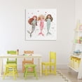 thumbnail image 2 of Trio of Mermaids Friendship Canvas Wall Art, design by Leah Straatsma, 2 of 8