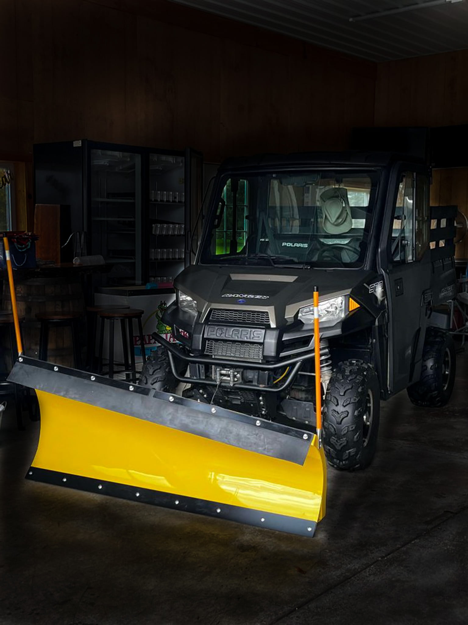 Denali Plows 72" UTV Snow Plow YELLOW fits 2012-2025 Kawasaki Teryx