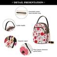 thumbnail image 4 of FORMRS Crossbody Bag for Women Quilted Travel Shoulder Cell Phone Purse with Chain Strap Handbag, Pink Floral, 4 of 7