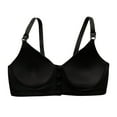 thumbnail image 4 of Yievot Wireless Bra For Seniors Front Closure Bra For Older Women Full Coverage Push Up Support Bralettes Comfort Everyday Bras, 4 of 5