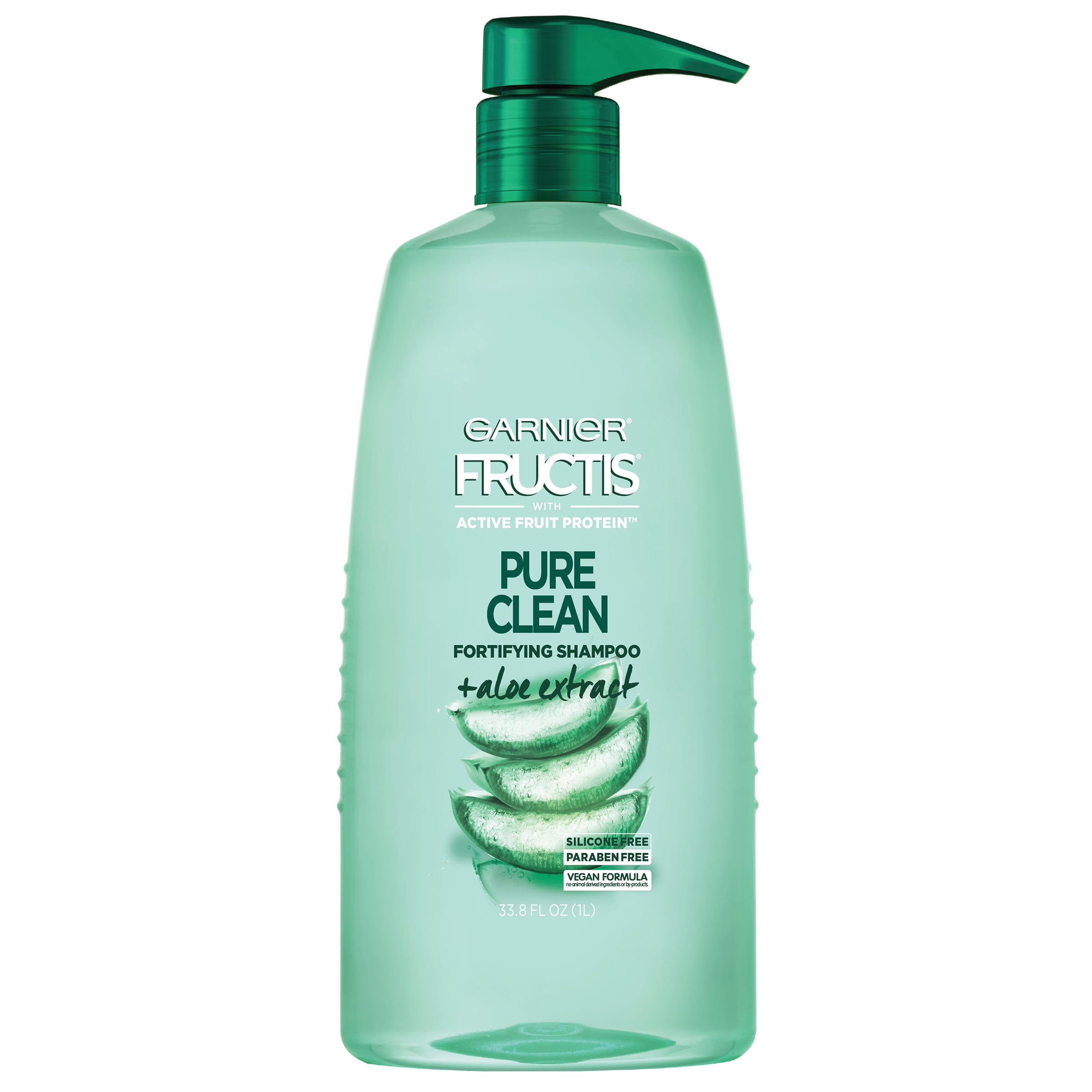 Garnier Fructis Pure Clean Fortifying Shampoo, With Aloe and Vitamin Extract, 33.8 fl. oz. - 2 Pack - Walmart.com