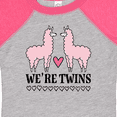 thumbnail image 4 of Inktastic Twin Girls Pink Llama Girls Baby Bodysuit, 4 of 5