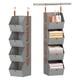 thumbnail image 2 of Organizador de Armario Colgante de 4 Niveles, Estantes para Colgar Ropa, de Armario Que Ahorra Espacio, Contenedores de Tela para Dormitorio, Color Gris., 2 of 5