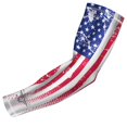 thumbnail image 1 of Bucwild Sports - Manga De Compresión Para Brazo Con Bandera De Estados Unidos, Tallas Para Niños Y Niñas, Para Jóvenes, Voleibol, Ciclismo, Golf, Tenis, Fútbol, ​​Correr (1 Manga Juvenil Mediana), 1 of 1