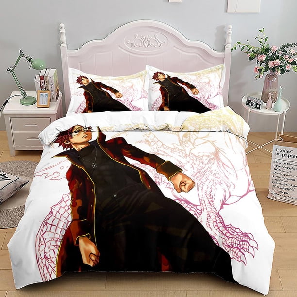 Ft-18 3d Printed Fairy Tail Bedding Set Duvet Cover Quilt Cover