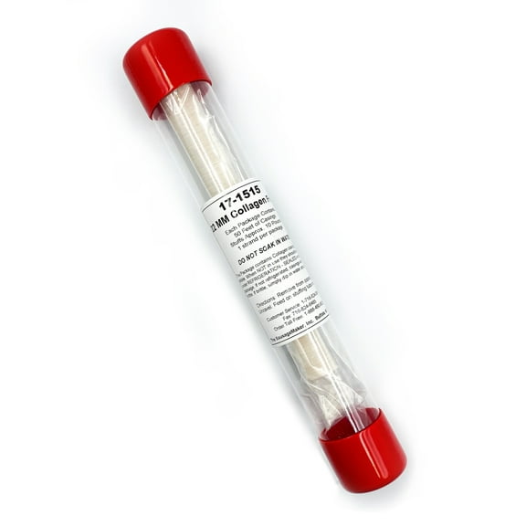 The Sausage Maker - Fresh Collagen Casing - 22 mm (7/8 inch) - Single Strand - Inside Resealable Protective Tube