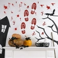 thumbnail image 5 of Cevemin Halloween Bloody Footprints Window Stickers - Removable Left Right Red PVC Decals for Spooky Glass Decor, DIY Scary Party Decoration, 5 of 9