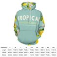 thumbnail image 2 of Tropical Lemon Floral Pattern 3D Print Hoodie Men Women Autumn Thin Pullover Sweatshirt Vintage Streetwear Tops, 2 of 6