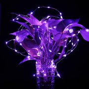 Perfect Holiday 100 LED 32ft Copper String Light - Purple