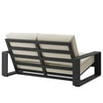 thumbnail image 6 of Lounge Loveseat Sofa, Gray, Aluminum, Outdoor Patio Balcony Cafe Bistro Garden Hospitality Restaurant, Modern Contemporary, HB37963, 6 of 9