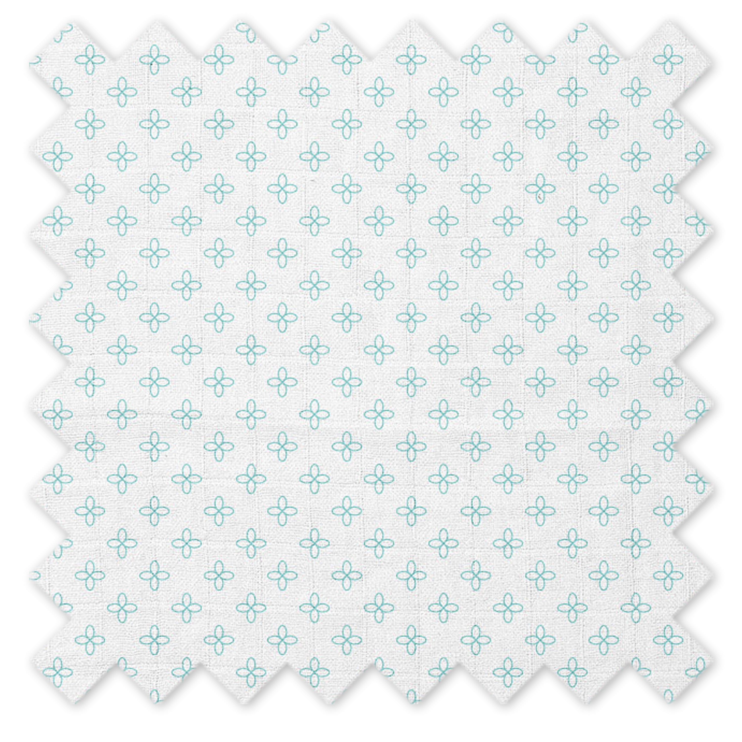 Bacati - Petals Aqua Quilted Muslin Changing Pad Cover