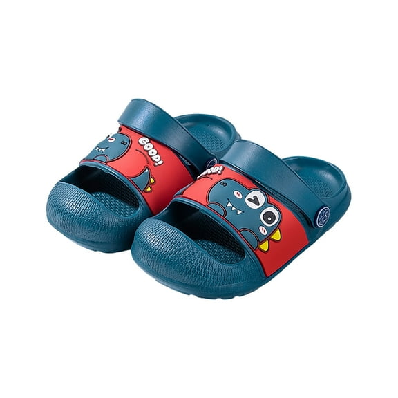 Boys' Shoes Dinosaur Sandals Toddler Little Kids Slides Sandals Kid Eva Slip On Slides Sandals Beach Pool Anti-Slip Water Shoes Indoor Outdoor Lightweight Slippers Sandals Save Big