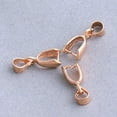 thumbnail image 3 of 20 Brass Pendant Beads Pinch Bail Plated Findings 15mm, 3 of 4