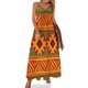 thumbnail image 1 of Vestido étnico retro vintage, arte abstracto, bonito vestido largo con tirantes, estilo callejero, bohemio, vestidos largos de primavera con cuello en V, vestidos oversize, 1 of 7