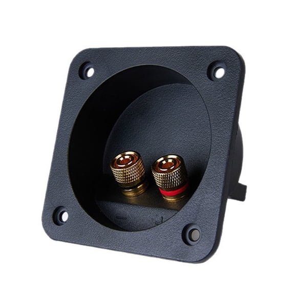 Heavy Duty Speakers Connection Box Featuring Two Binding Posts Gold Plateds Contacts And AntiResonance Design