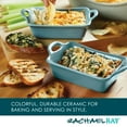 thumbnail image 4 of Rachael Ray Ceramics 2 Piece Rectangular Au Gratin Baking Dish, Agave Blue, 4 of 7