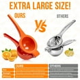 thumbnail image 3 of JEEXI Large Lemon Squeezer, Hand Orange & Lime Juicier, Last Drop Citrus Juicer, Manual Press for Extracting The Most Juice Possible | Kitchen Tools And Gadgets, 3 of 10