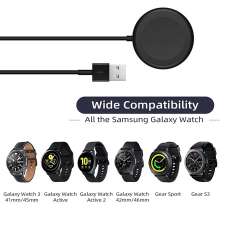 Watch Charger Compatible With Samsung Galaxy Watch Portable Charging Dock For Galaxy Watch 3 41mm 45mm Galaxy Watch Active 2 40 44mm Galaxy Watch Active 1 Galaxy Watch 42 46mm Gear Sport S3 6 6ft Walmart Canada