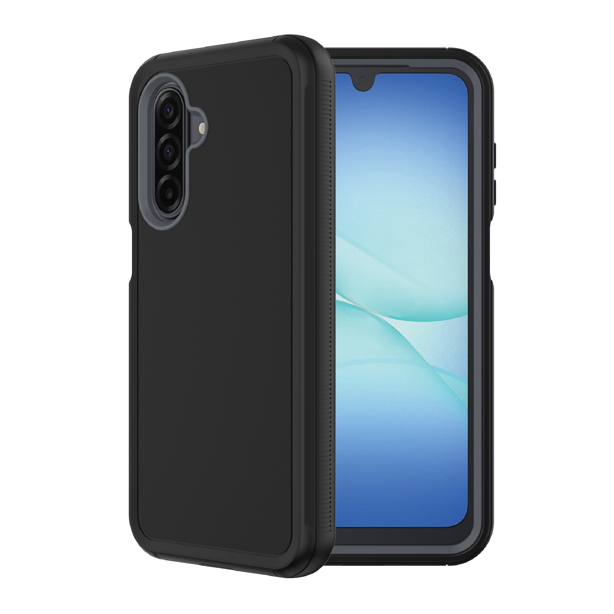 onn Rugged Phone Case for Samsung Galaxy A17 5G - Black/Gray