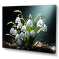 thumbnail image 2 of Designart "White Snowdrops landscape I" Floral Wall Art Print, 2 of 5