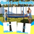 thumbnail image 5 of YORIN Trampoline for 3-4 Kids, 10 FT 8 FT Trampoline for Adults with Enclosure Net, Ladder, 1000LBS Weight Capacity Outdoor Round Recreational Trampoline, Heavy Duty Upgrade Trampoline, 5 of 10