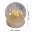 thumbnail image 4 of Yibooy LED Tulip Night Light DIY Material Kit Handmade Flower Lamp Craft (20pcs Yellow), 4 of 8