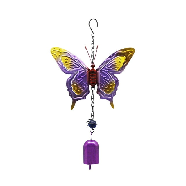 Fiudx Carillón de Viento de Colibrí, Diseño de Metal Cristalino, Tonos Musicales Relajantes, Hermosa Decoración de Jardín, para Colgar En El Patio, Regalo para El Día de La Madre, Tamaño 75 X 10 Cm